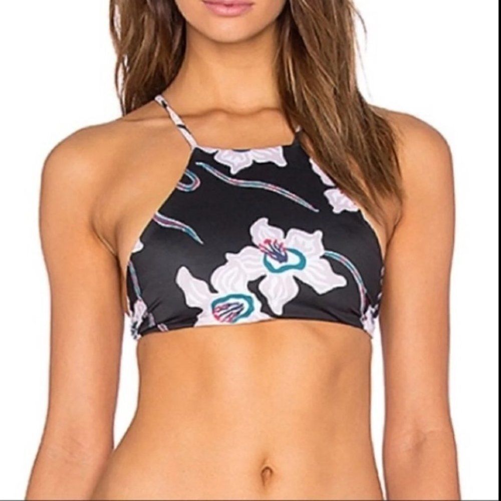 Revolve Tavik Blossom swim top floral reversible